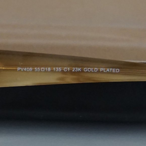 Paul Vosheront PV 406 Eyeglasses 23K Plated Gold for Women - Picture 6 of 8